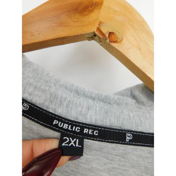 Public Rec Men's Gray Go-To Athletic Fit Performance Polo Shirt Size 2XL - Picture 3 of 5